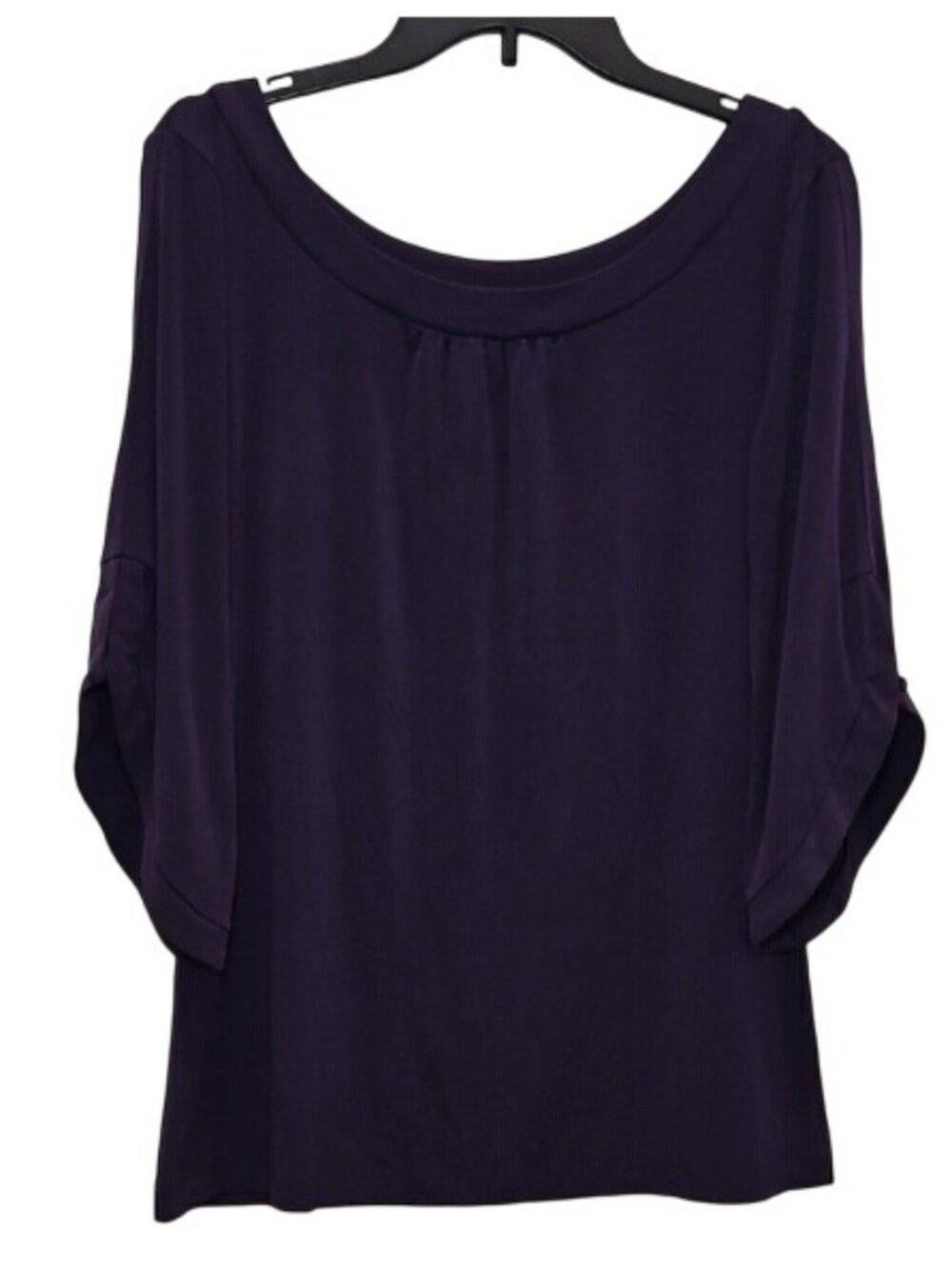 Banana Republic Blouse Large Women's Purple Career Office Workwear Preppy
